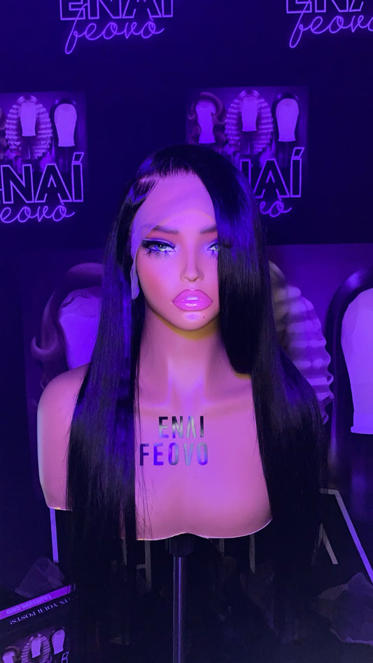 Black human hair unit