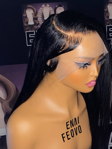 Black human hair unit