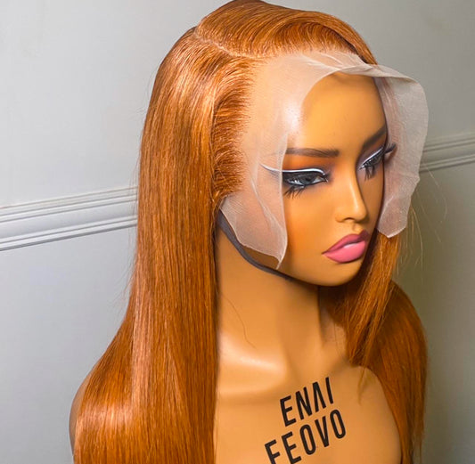 Human hair ginger wig