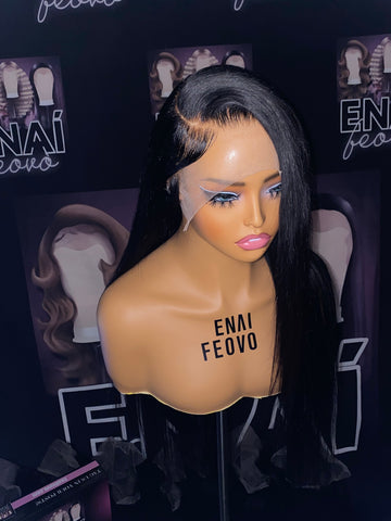 Black human hair unit